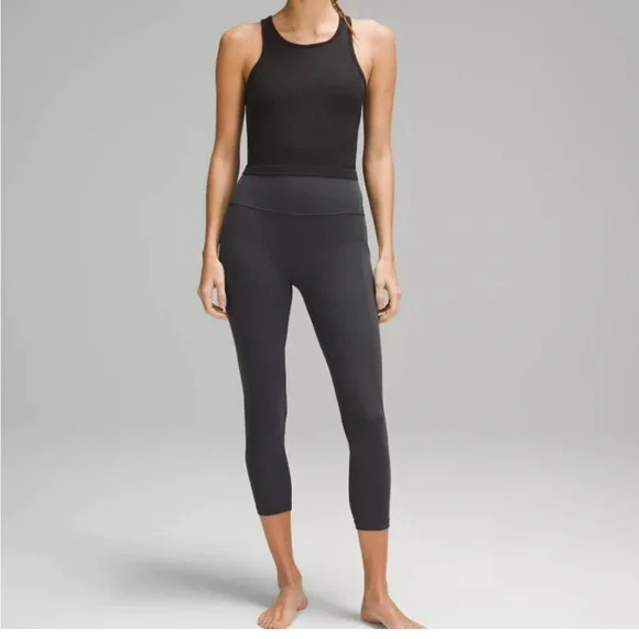 Lululemon Align High-Rise Crop with Pockets 23" 2 Graphite Grey - Picture 1 of 7